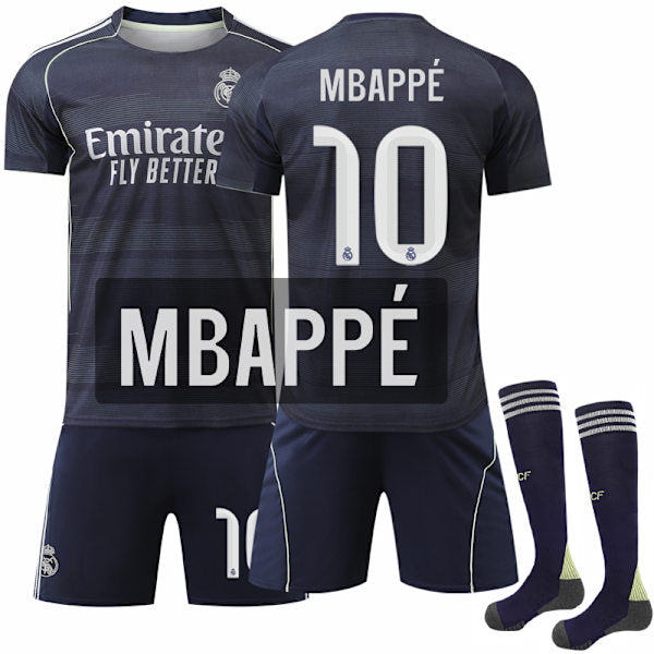 Real Madrid 2025/26 bortatröja – barn & vuxna #10 Mbappé Real Madrid 2025/26 bortatröja – barn & vuxna #10 Mbappé